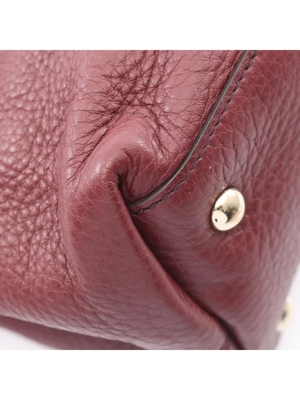 Gucci Tote Soho Interlocking 2-Way Bordeaux Leather Fringe